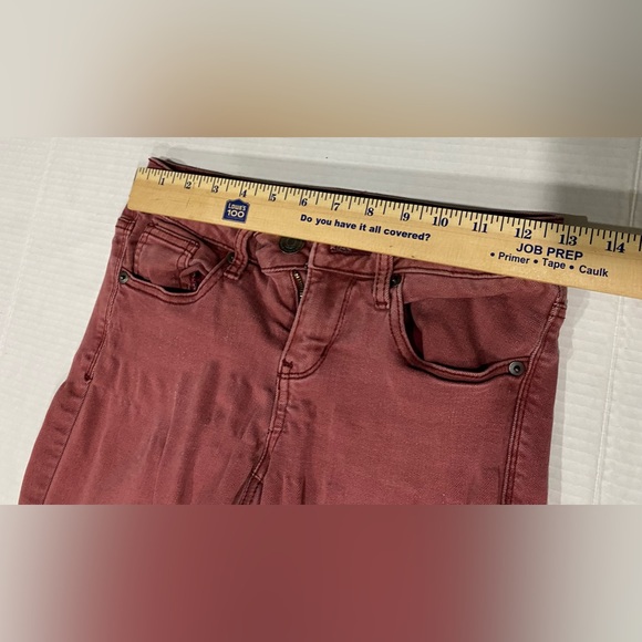 SO Womens Capri Red Pants Size 3 - Picture 6 of 7